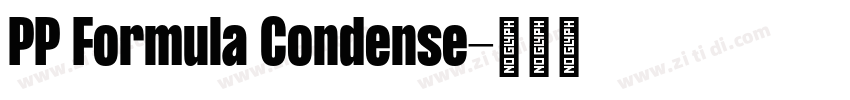 PP Formula Condense字体转换